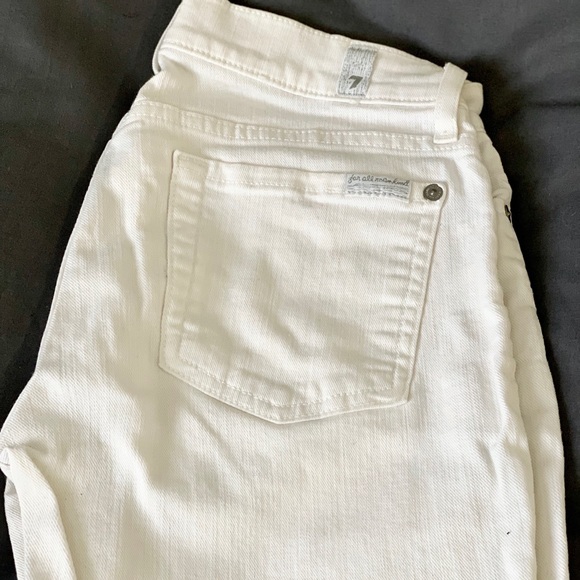 White 7 for All Mankind skinny jeans - Picture 1 of 2